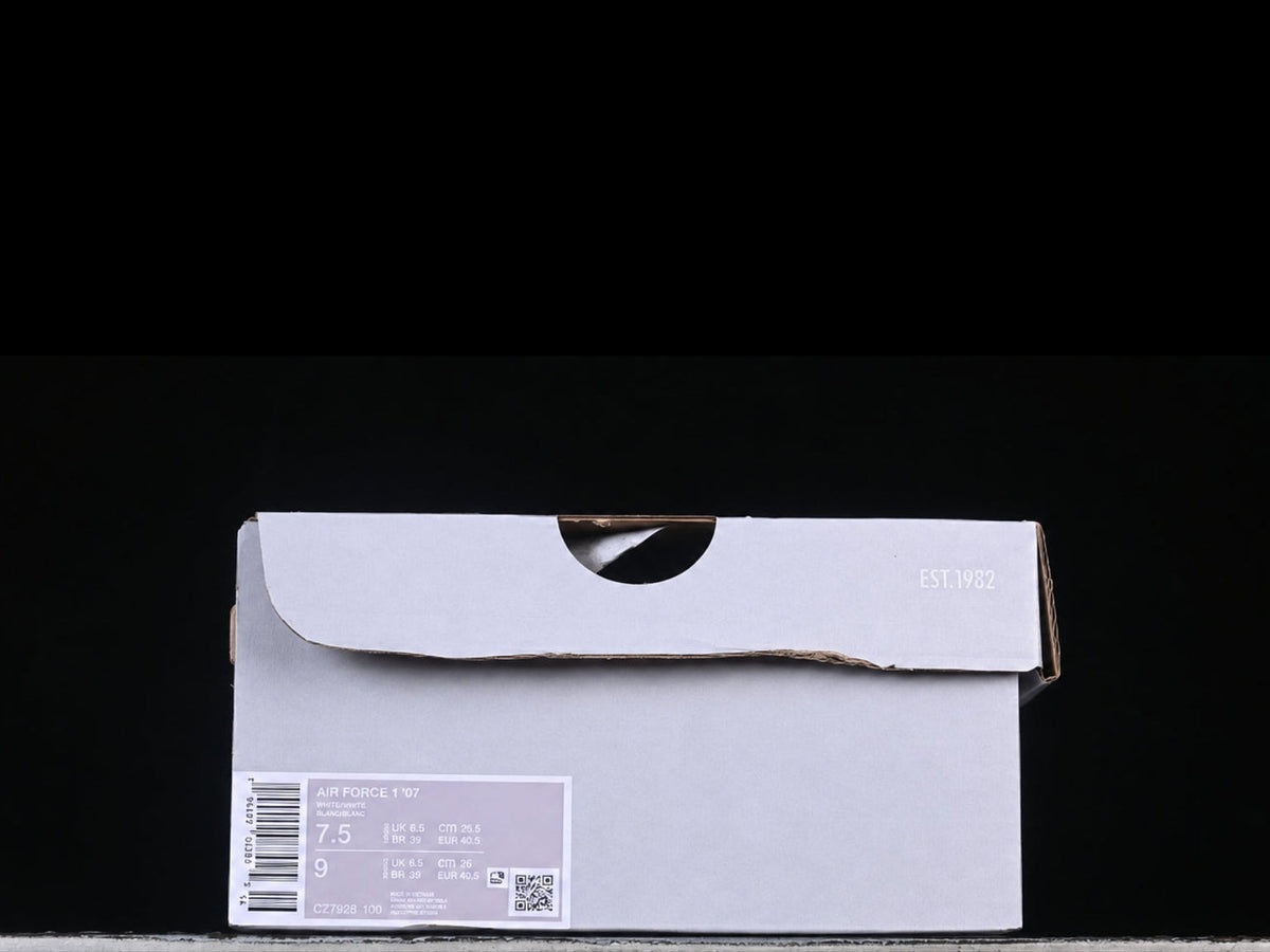 Air Force 1 Low '07 'White Black Pebbled Leather'