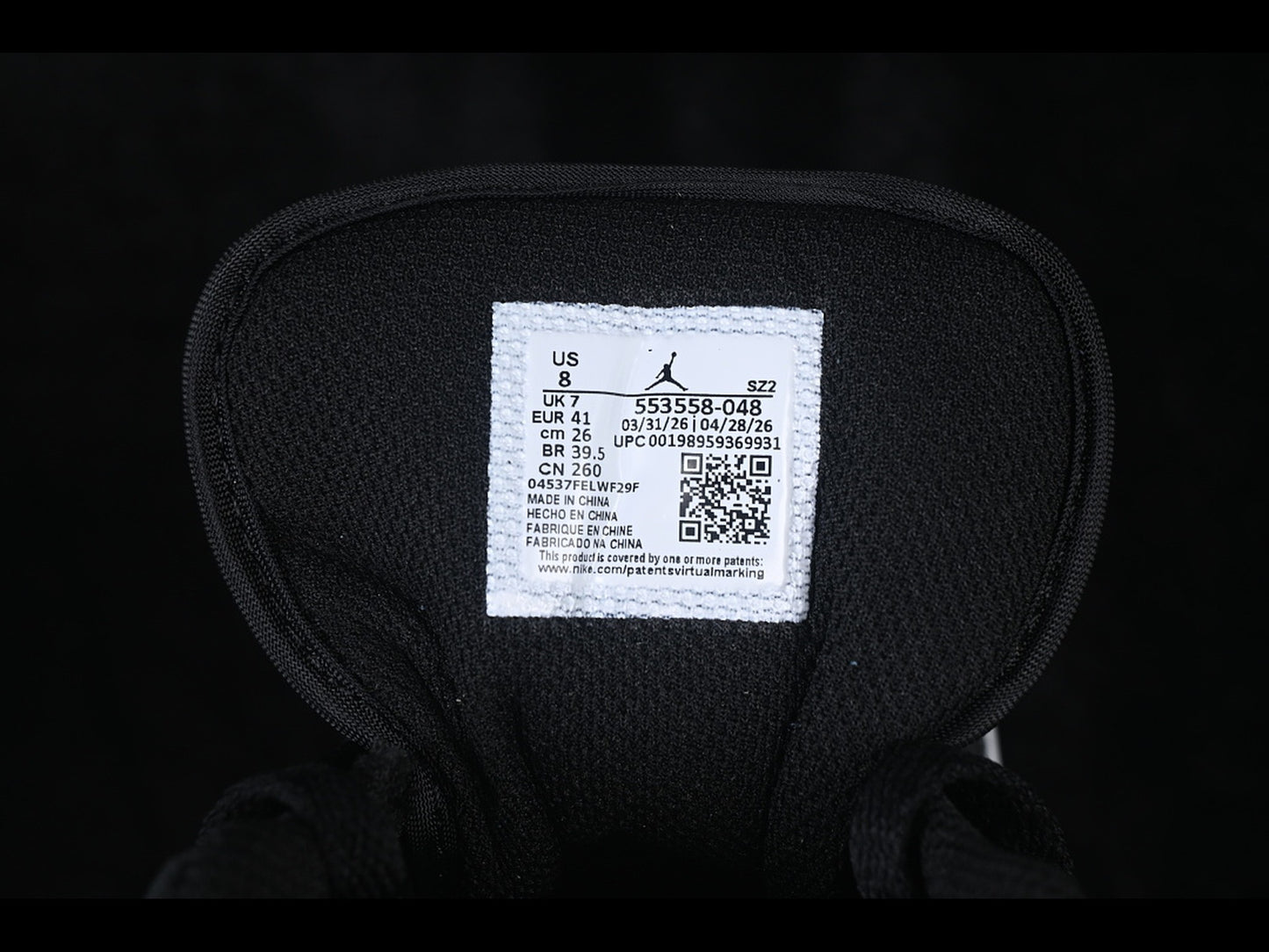 Air Jordan 1 Low Retro Basketball Shoes Black/White