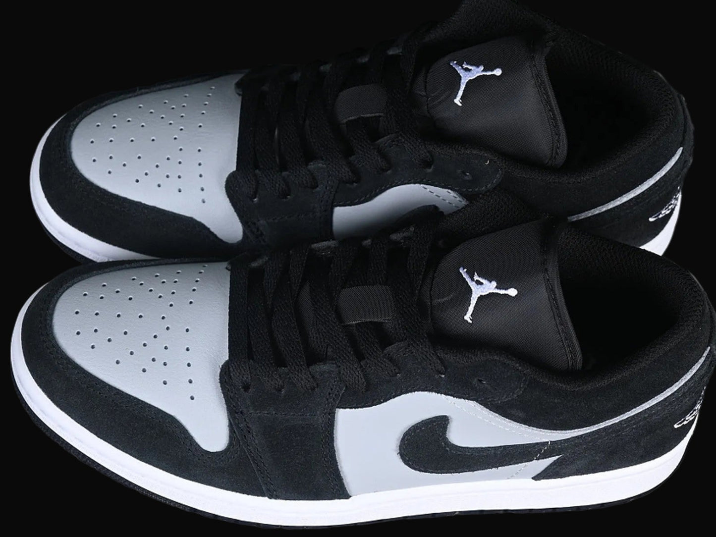 Air Jordan 1 Low Retro Basketball Shoes Black/White