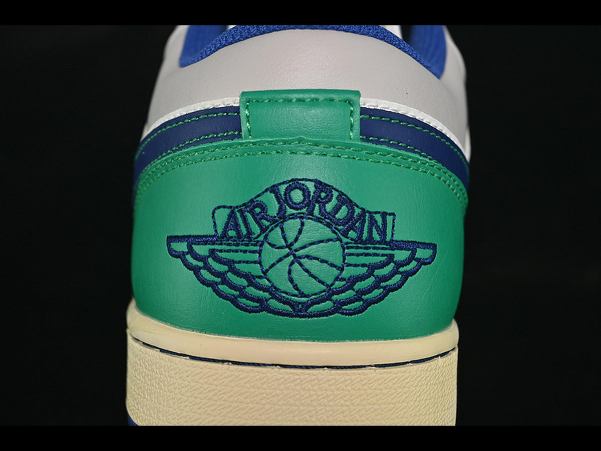 Air Jordan 1 Low White/Grey/Blue/Green