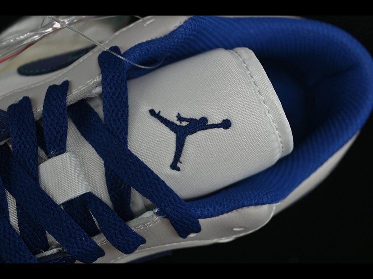 Air Jordan 1 Low White/Grey/Blue/Green
