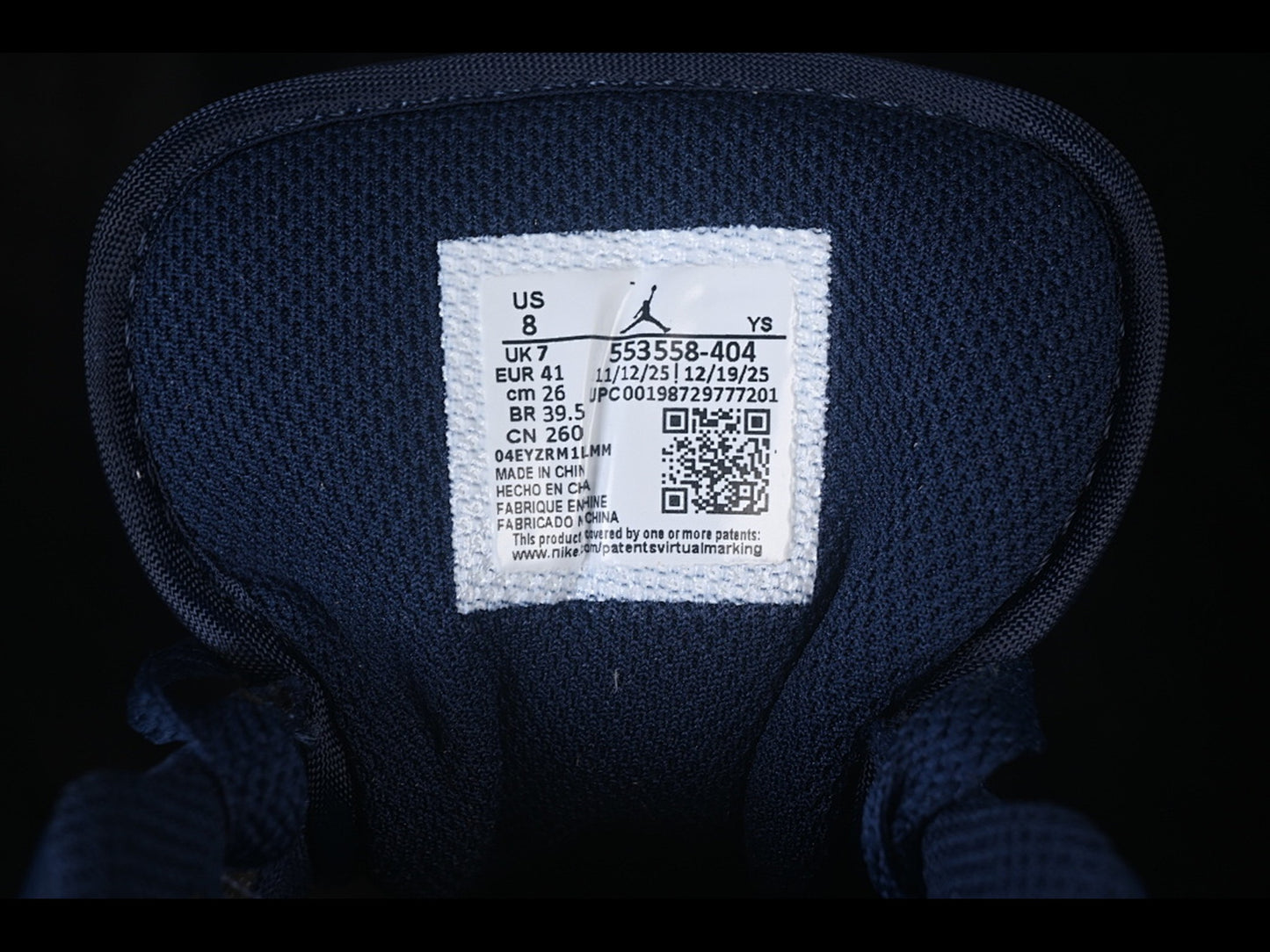 Jordan 1 Low Midnight Navy/White/University Blue