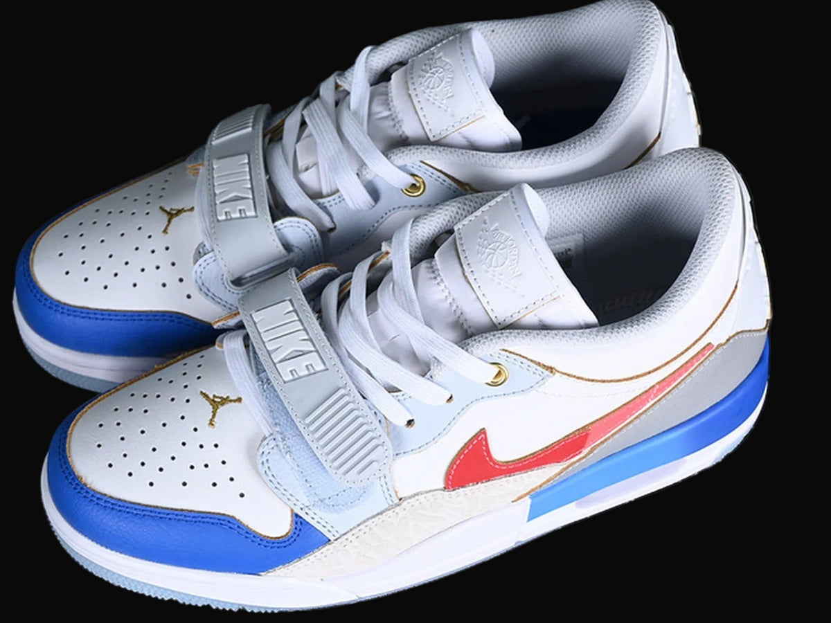 Air Jordan Legacy 312 White/Blue/Grey/Red/Gold