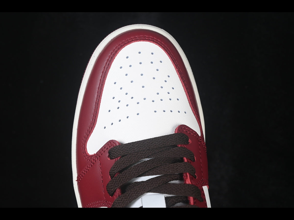 Air Jordan 1 Low AJ1 Basketball Shoes Wine Red
