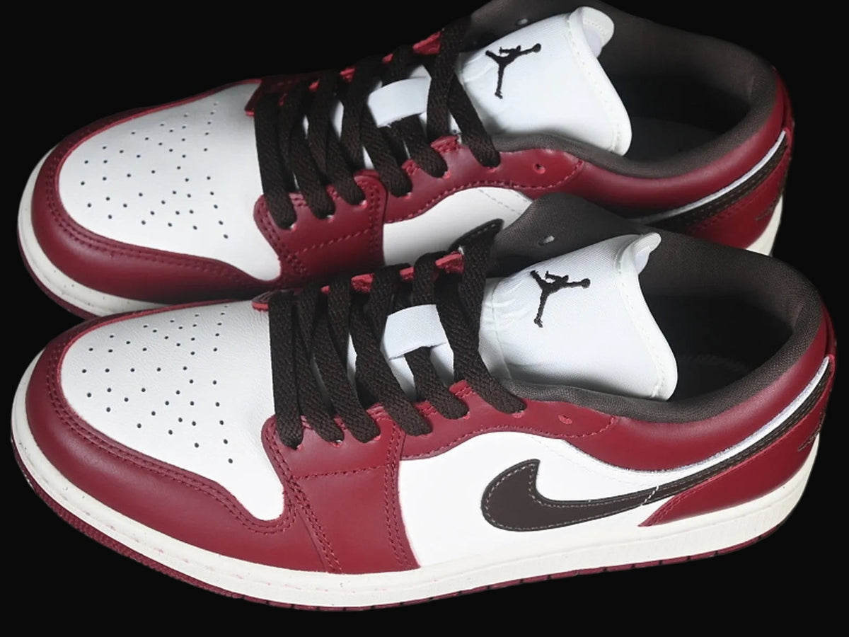 Air Jordan 1 Low AJ1 Basketball Shoes Wine Red
