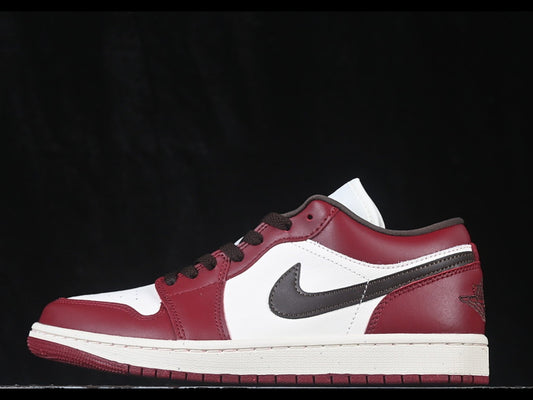 Air Jordan 1 Low AJ1 Basketball Shoes Wine Red