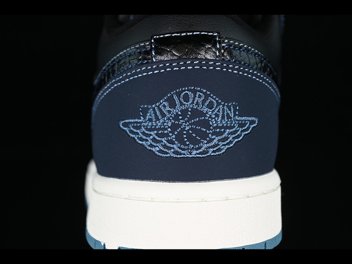 AIR JORDAN 1 LOW BLACK BLUE