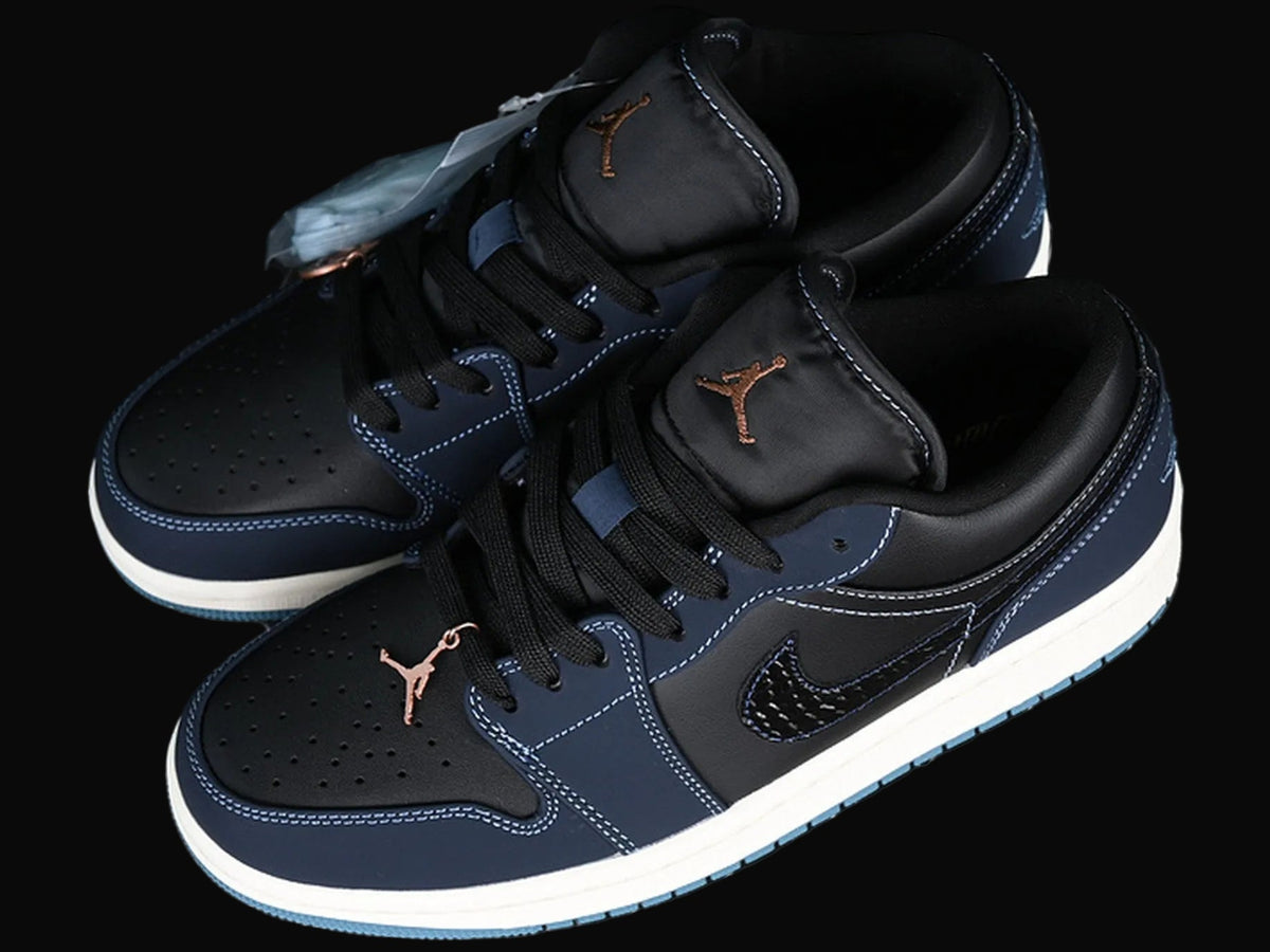 AIR JORDAN 1 LOW BLACK BLUE