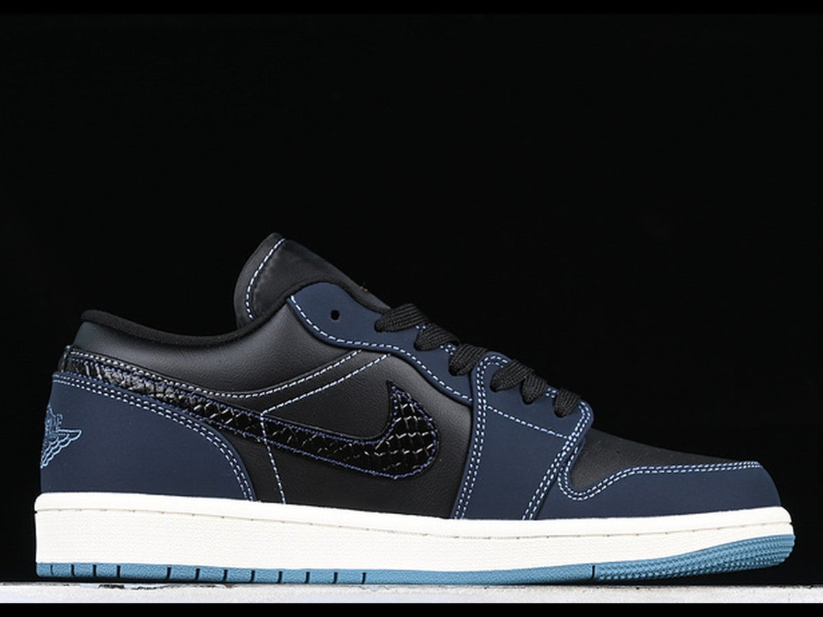 AIR JORDAN 1 LOW BLACK BLUE
