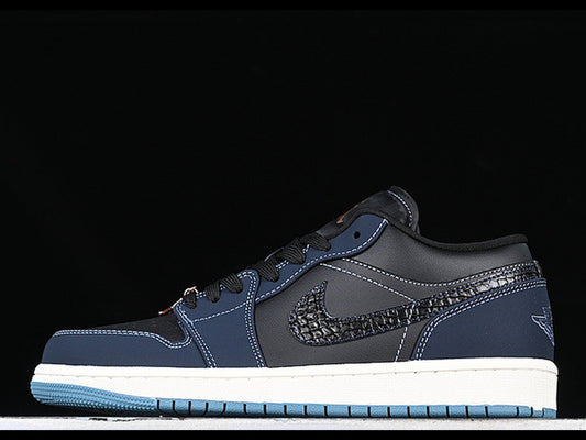 AIR JORDAN 1 LOW BLACK BLUE