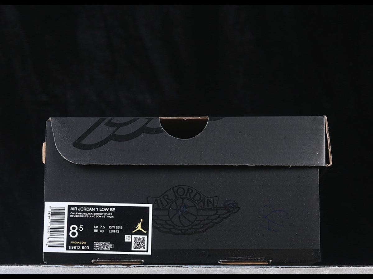 AIR JORDAN 1 LOW BLACK RED