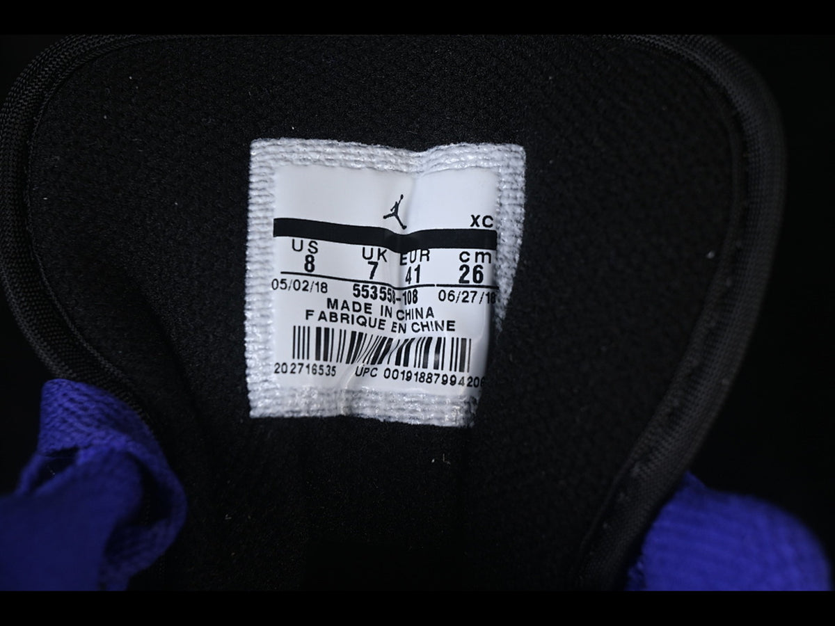 AIR JORDAN 1 LOW BLACK WHITE BLUE