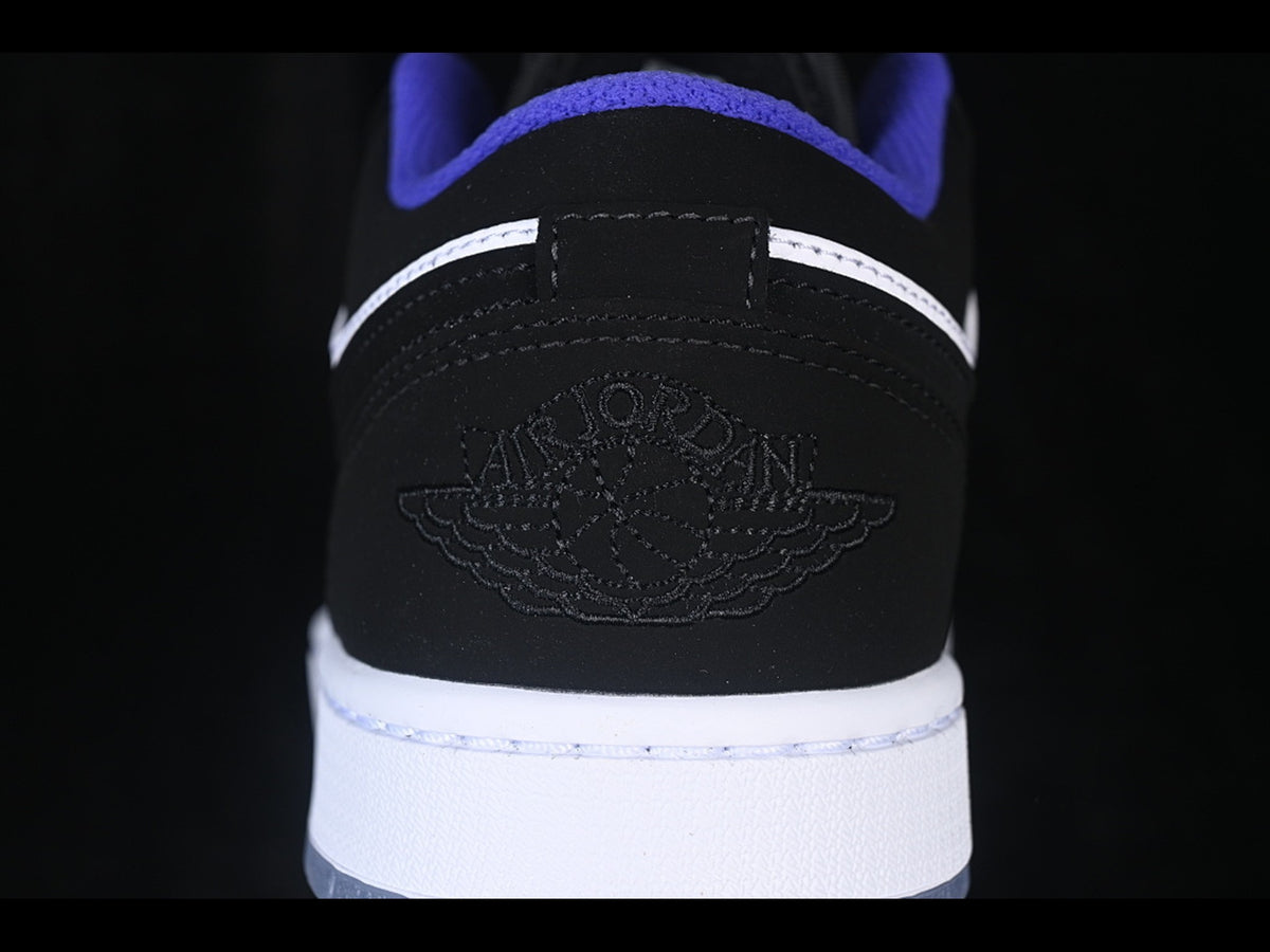 AIR JORDAN 1 LOW BLACK WHITE BLUE