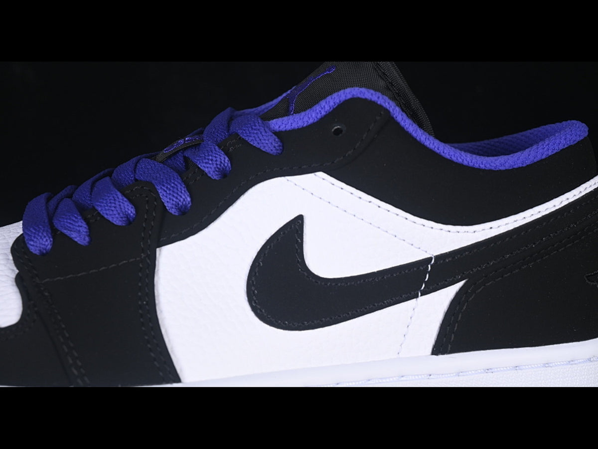 AIR JORDAN 1 LOW BLACK WHITE BLUE