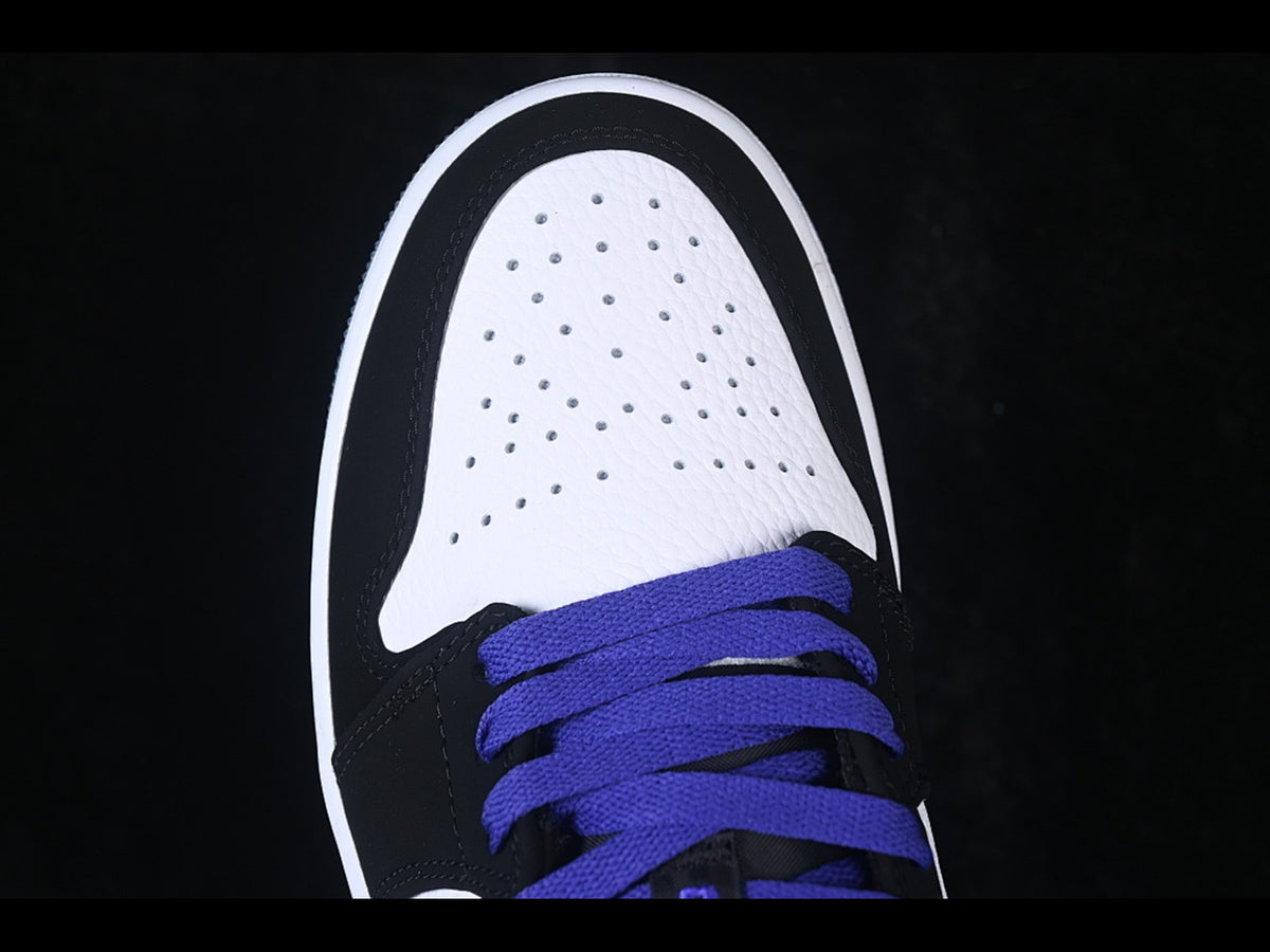 AIR JORDAN 1 LOW BLACK WHITE BLUE