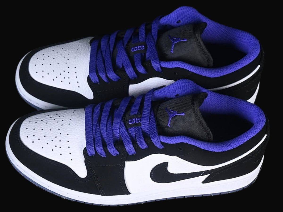 AIR JORDAN 1 LOW BLACK WHITE BLUE