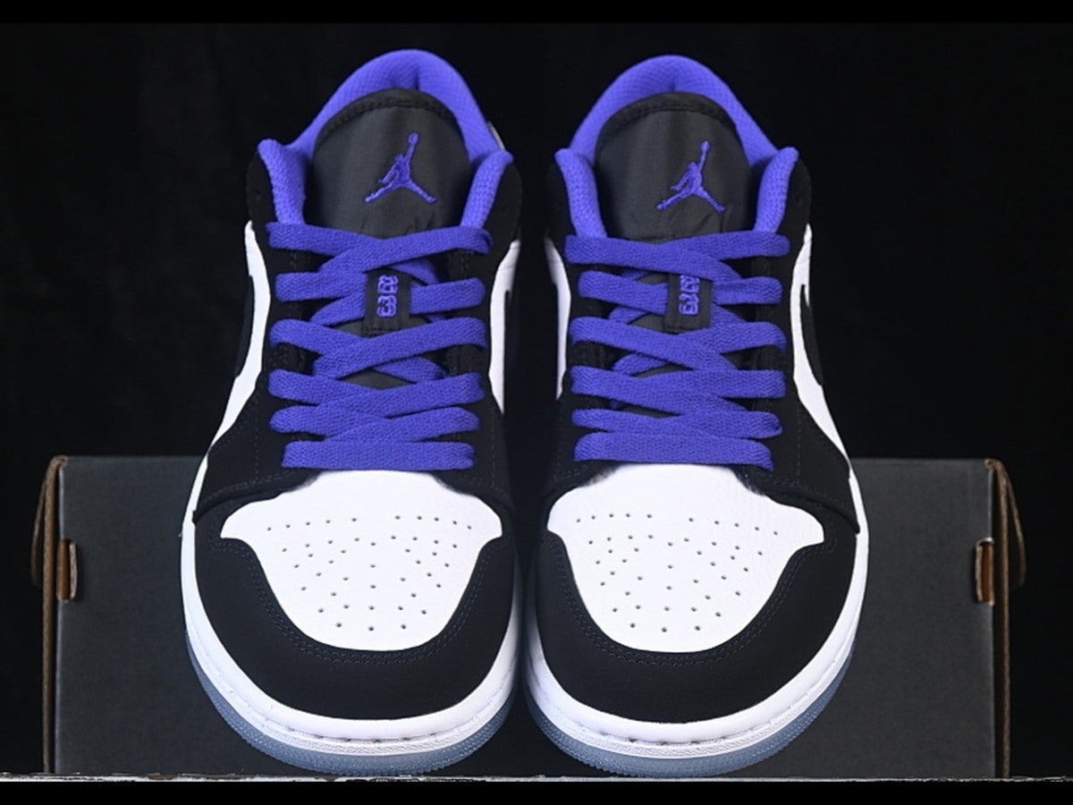 AIR JORDAN 1 LOW BLACK WHITE BLUE