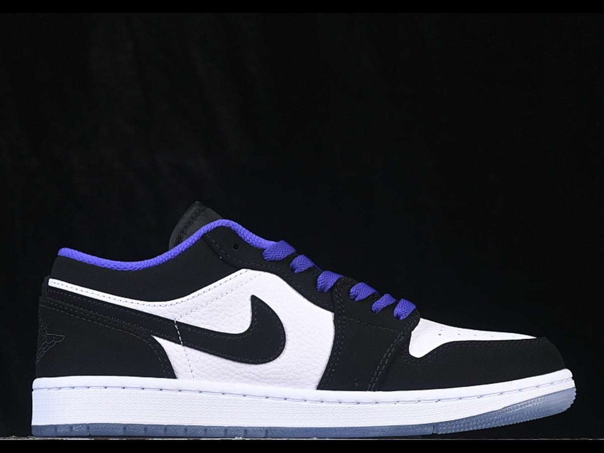 AIR JORDAN 1 LOW BLACK WHITE BLUE