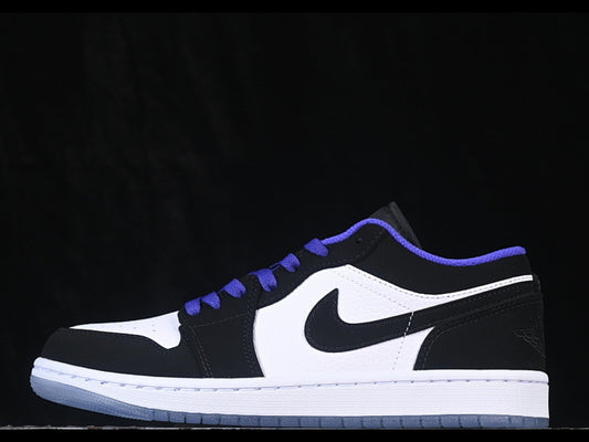 AIR JORDAN 1 LOW BLACK WHITE BLUE