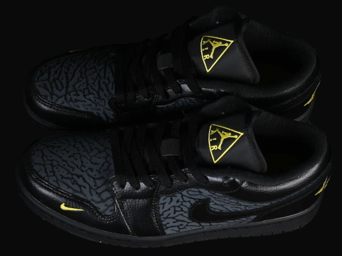 AIR JORDAN 1 LOW BLACK YELLOW BRED