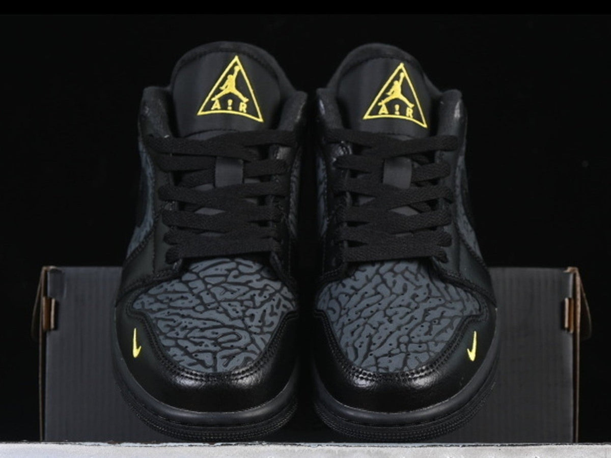 AIR JORDAN 1 LOW BLACK YELLOW BRED