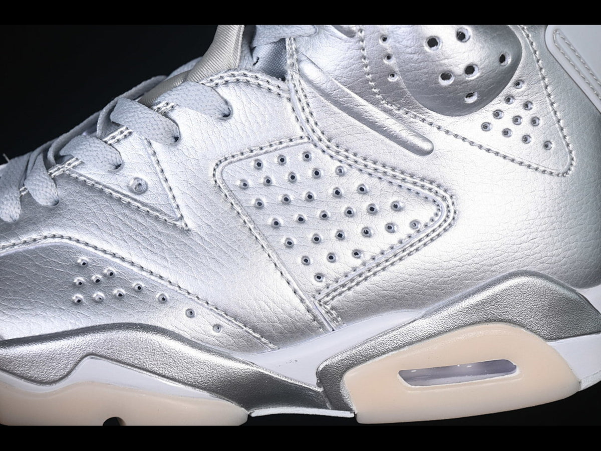 Air Jordan 6 x Paris Saint Germain Metallic Silver