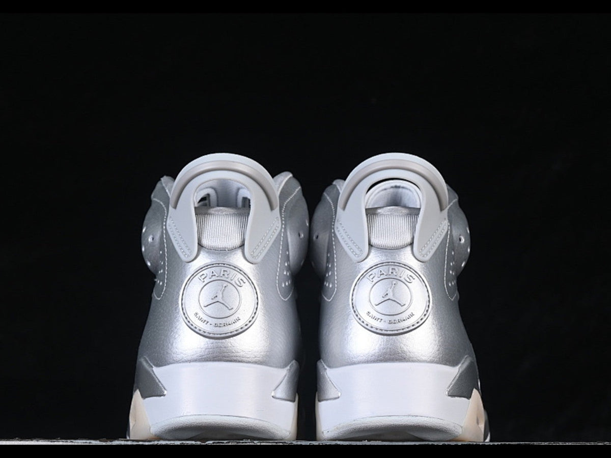 Air Jordan 6 x Paris Saint Germain Metallic Silver
