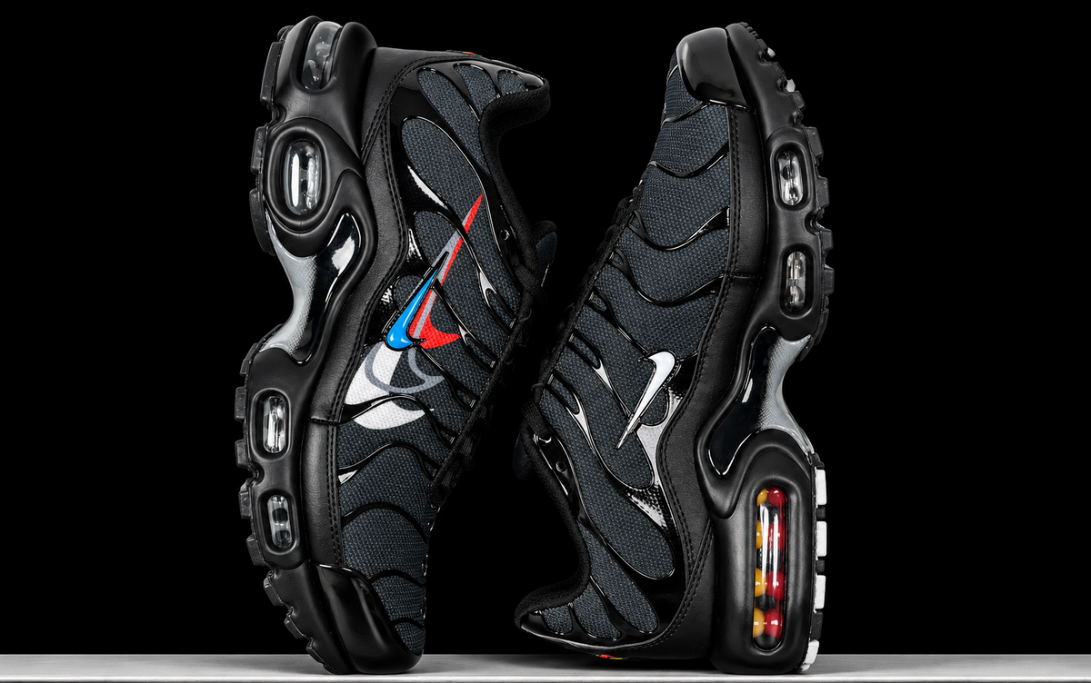 Nike Air Max Plus Multi Swoosh Black Red