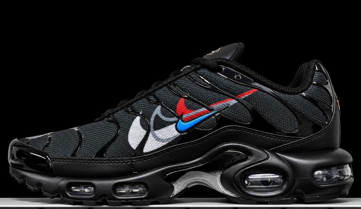 Nike Air Max Plus Multi Swoosh Black Red