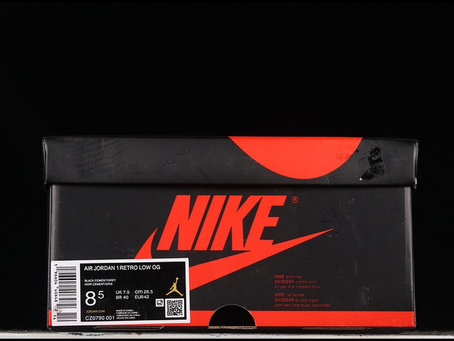 Air Jordan 1 Retro Low Black Cement