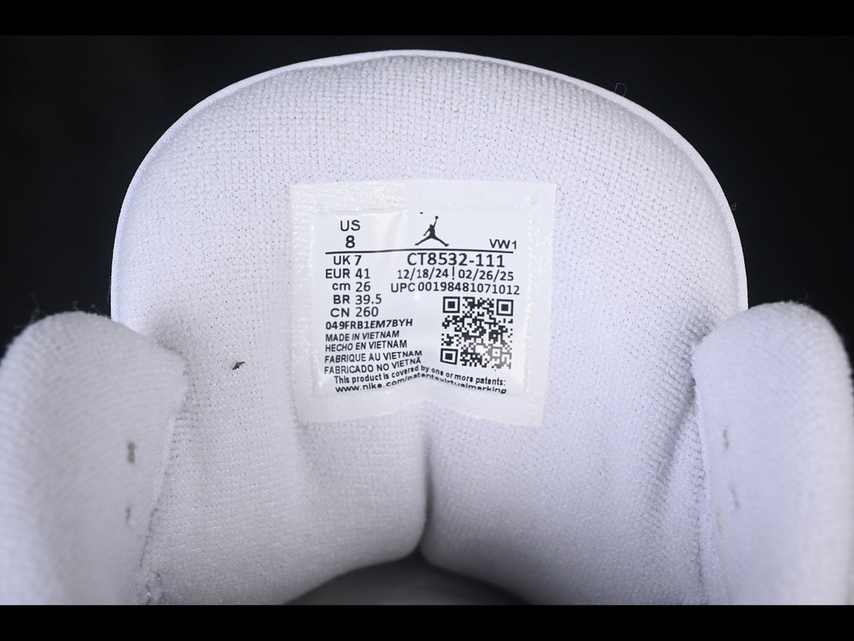 Jordan 3 Retro White/White/Metallic Silver