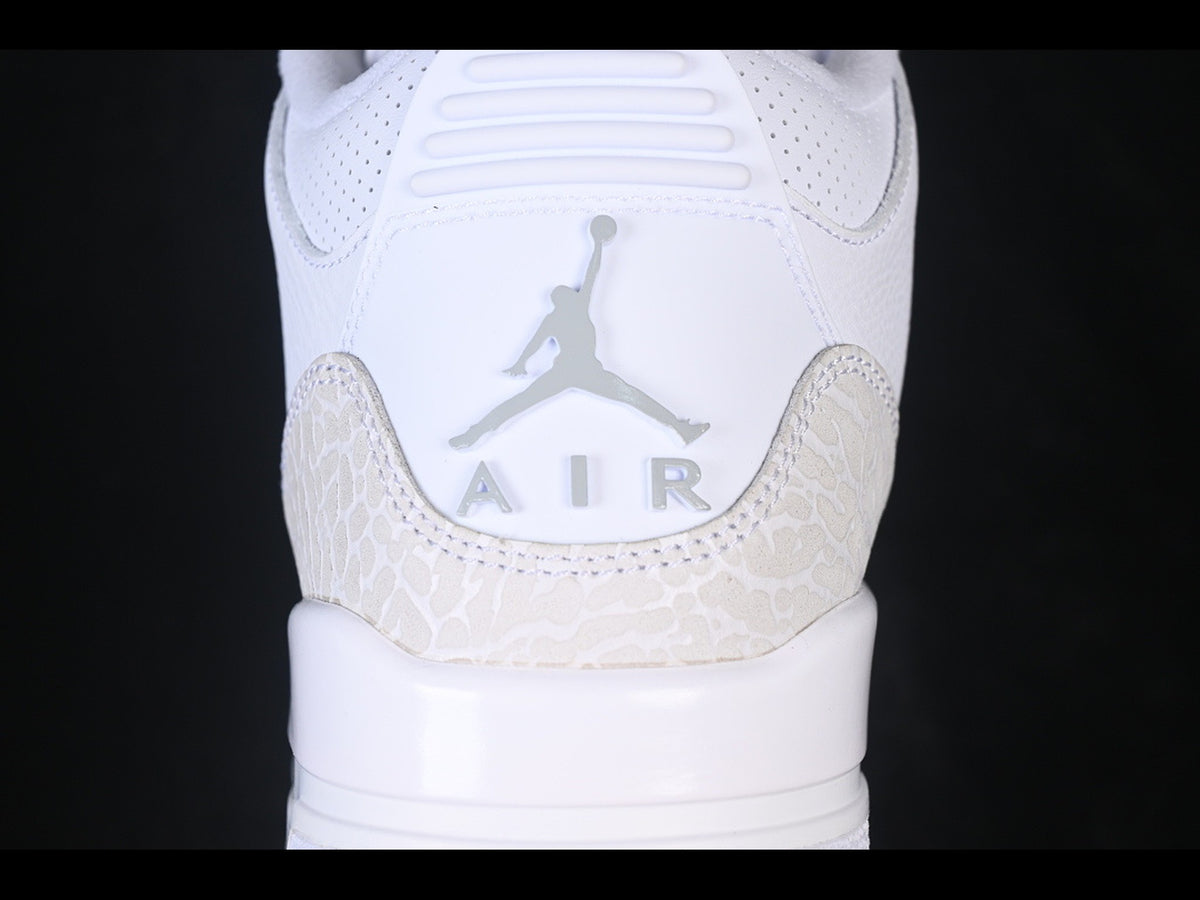 Jordan 3 Retro White/White/Metallic Silver