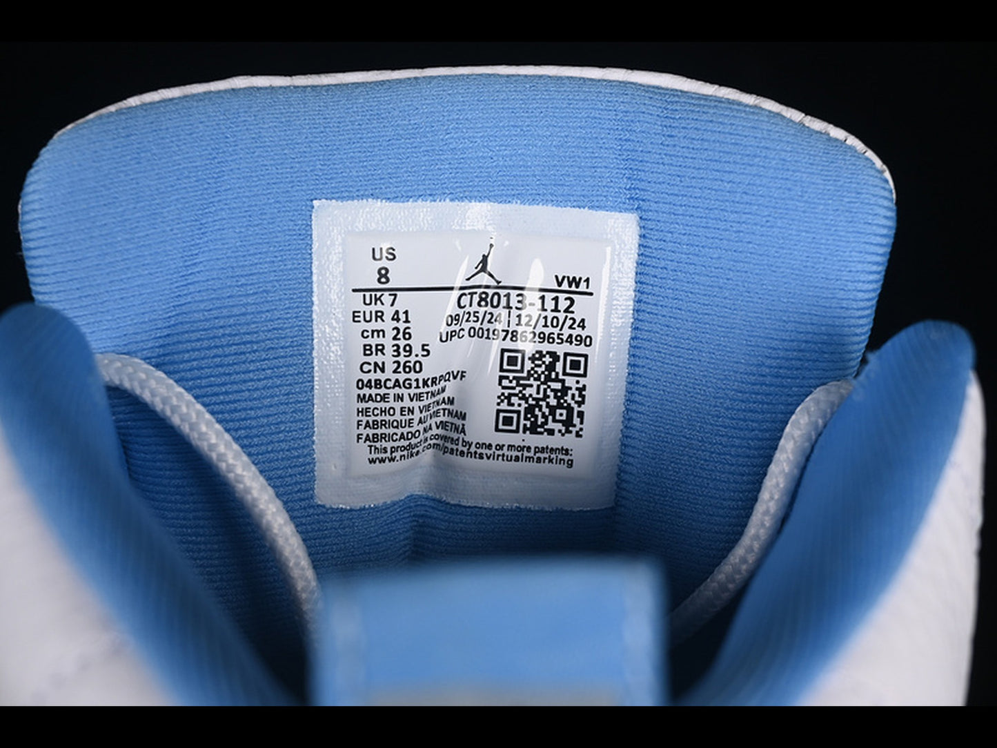 Air Jordan 12 Retro White University Blue