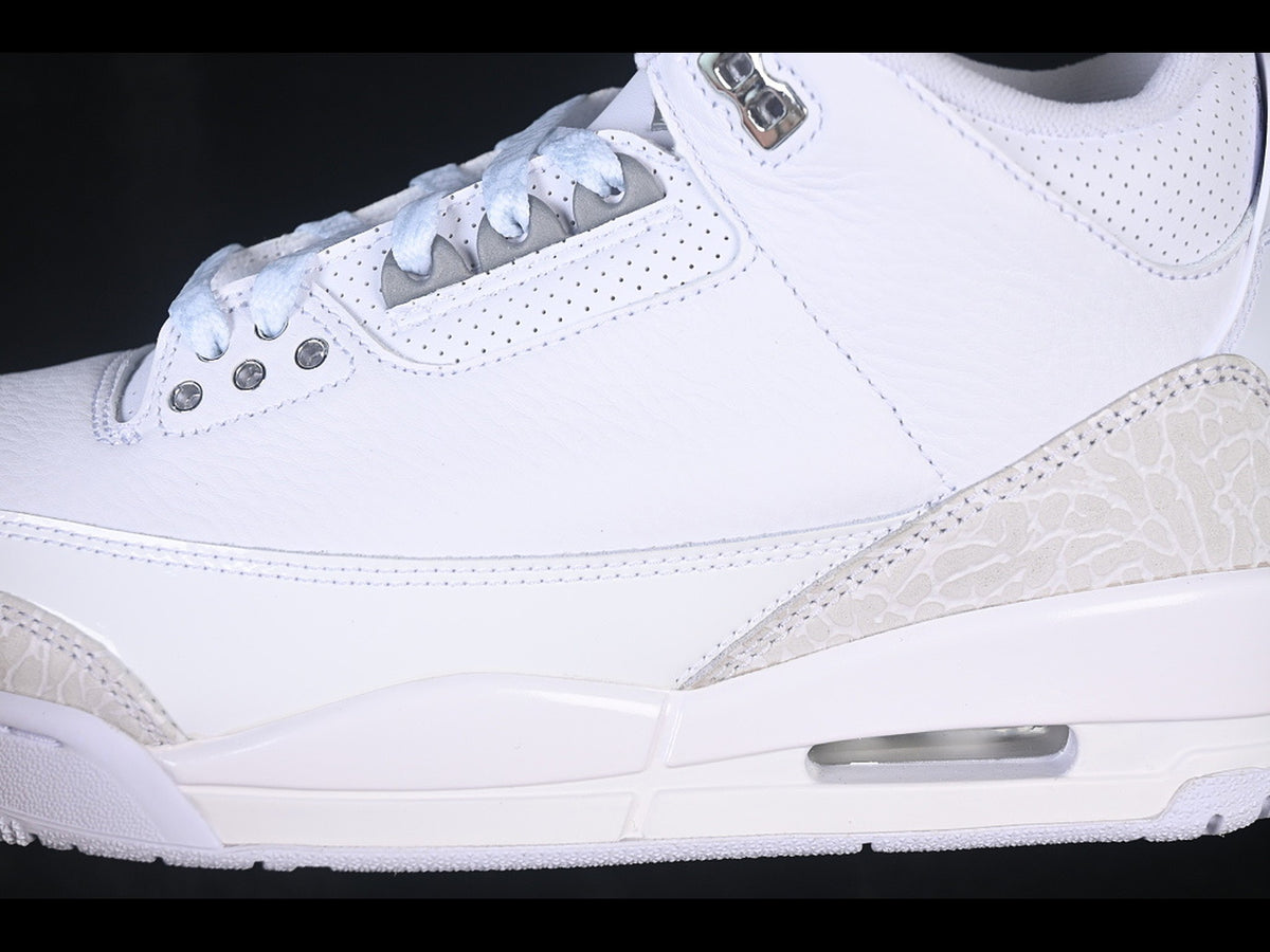 Jordan 3 Retro White/White/Metallic Silver