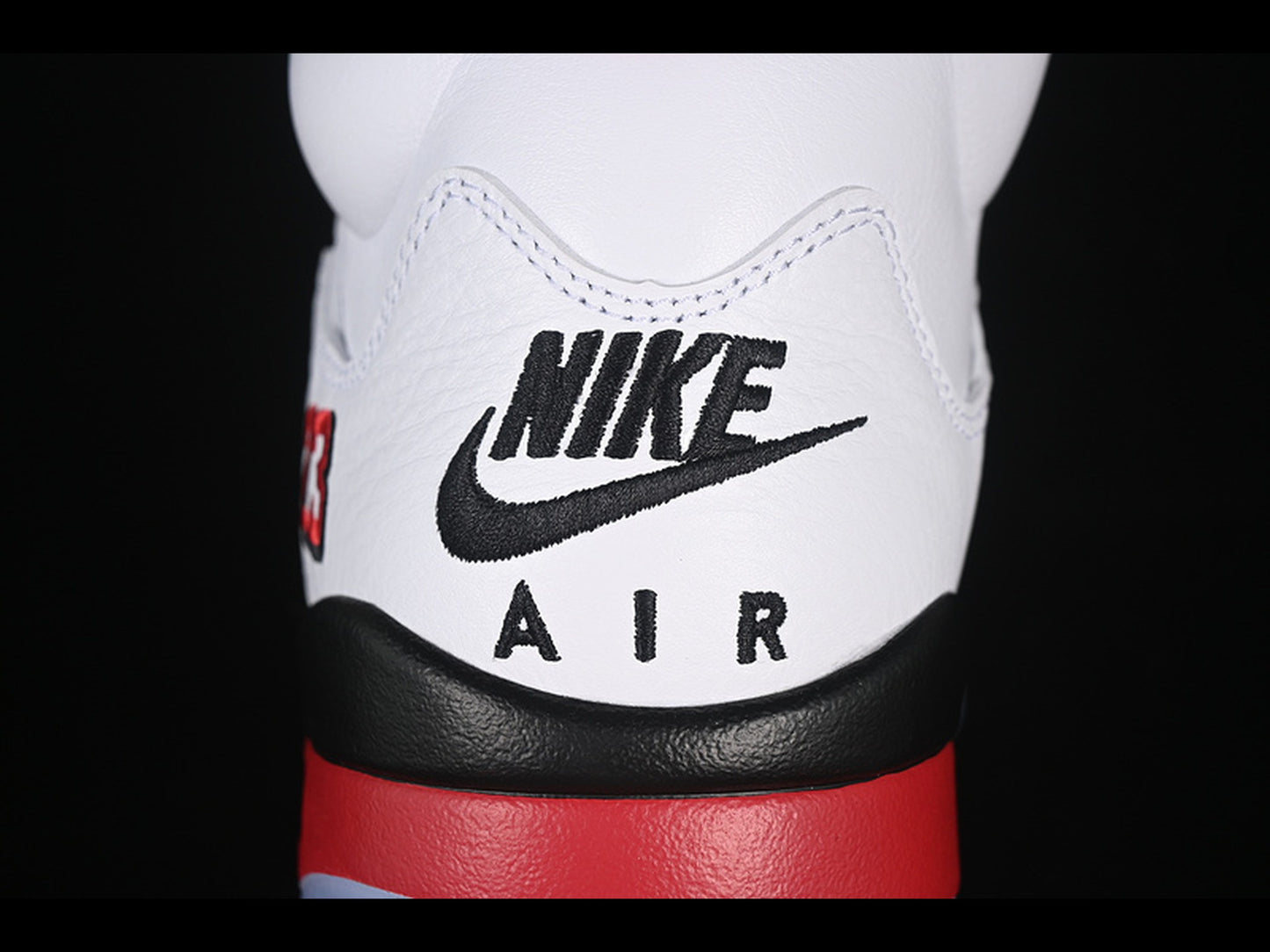 Air Jordan 5 Fire Red Black Tongue