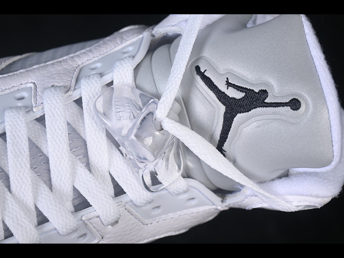 Jordan 5 Retro White/Metallic Silver/Black