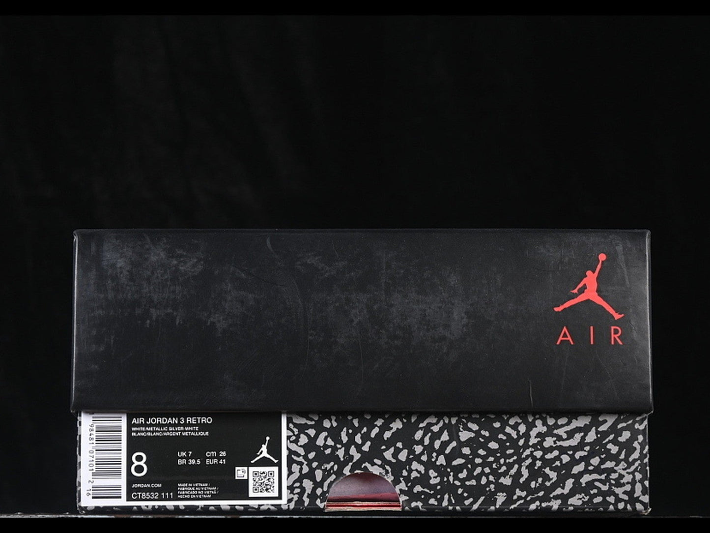 Jordan 3 Retro White/White/Metallic Silver