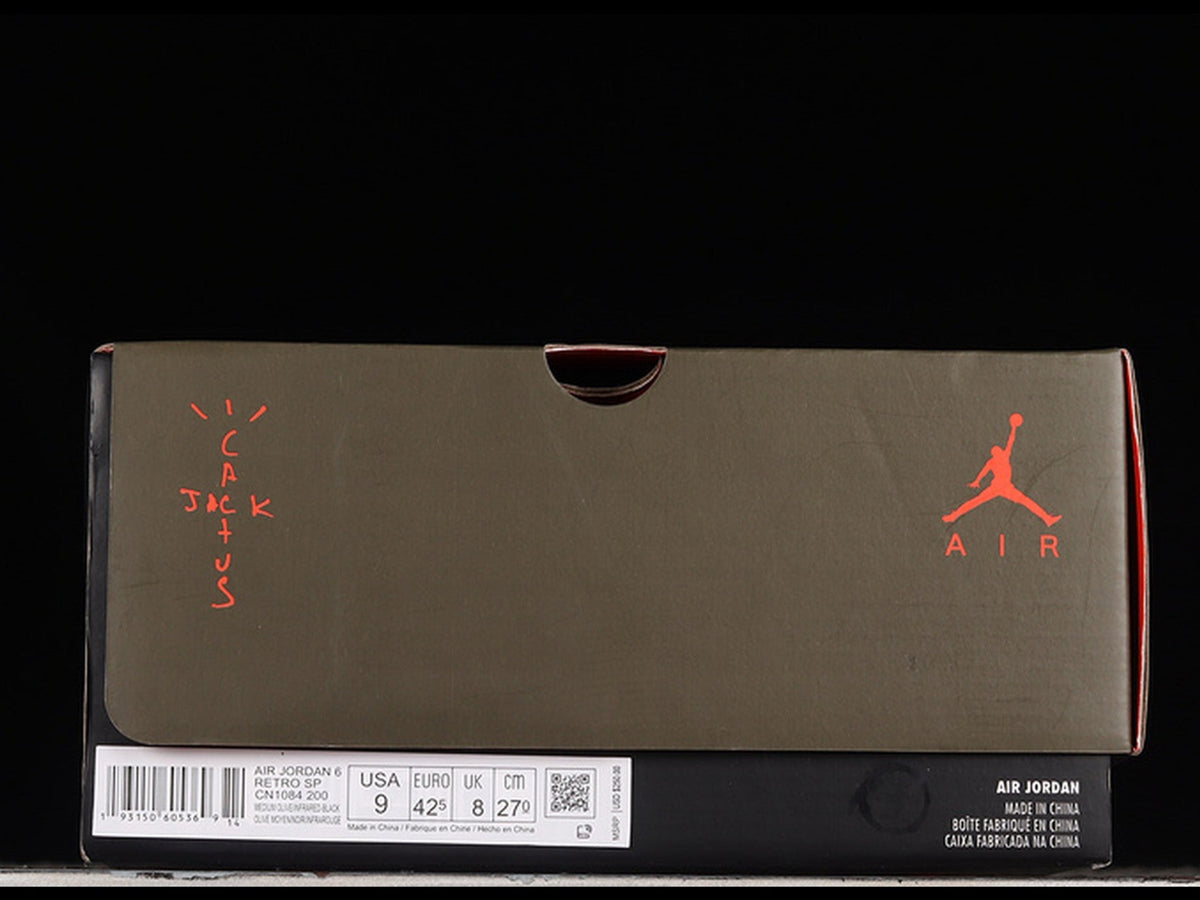 Travis Scott x Air Jordan 6 Medium Olive