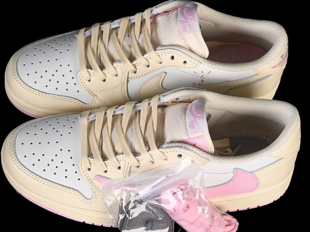 Travis Scott AJ1 Retro Low OG 'Muslin Shy Pink'