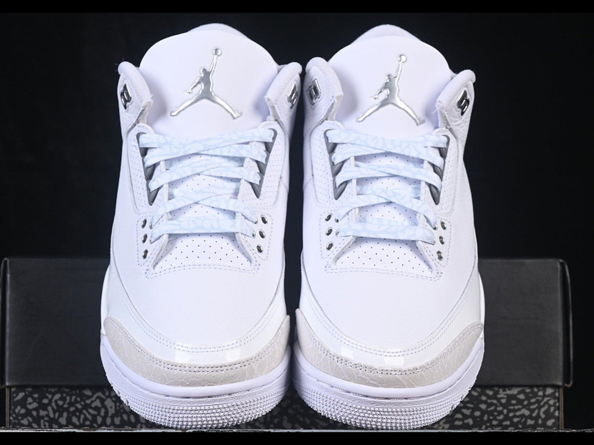 Jordan 3 Retro White/White/Metallic Silver