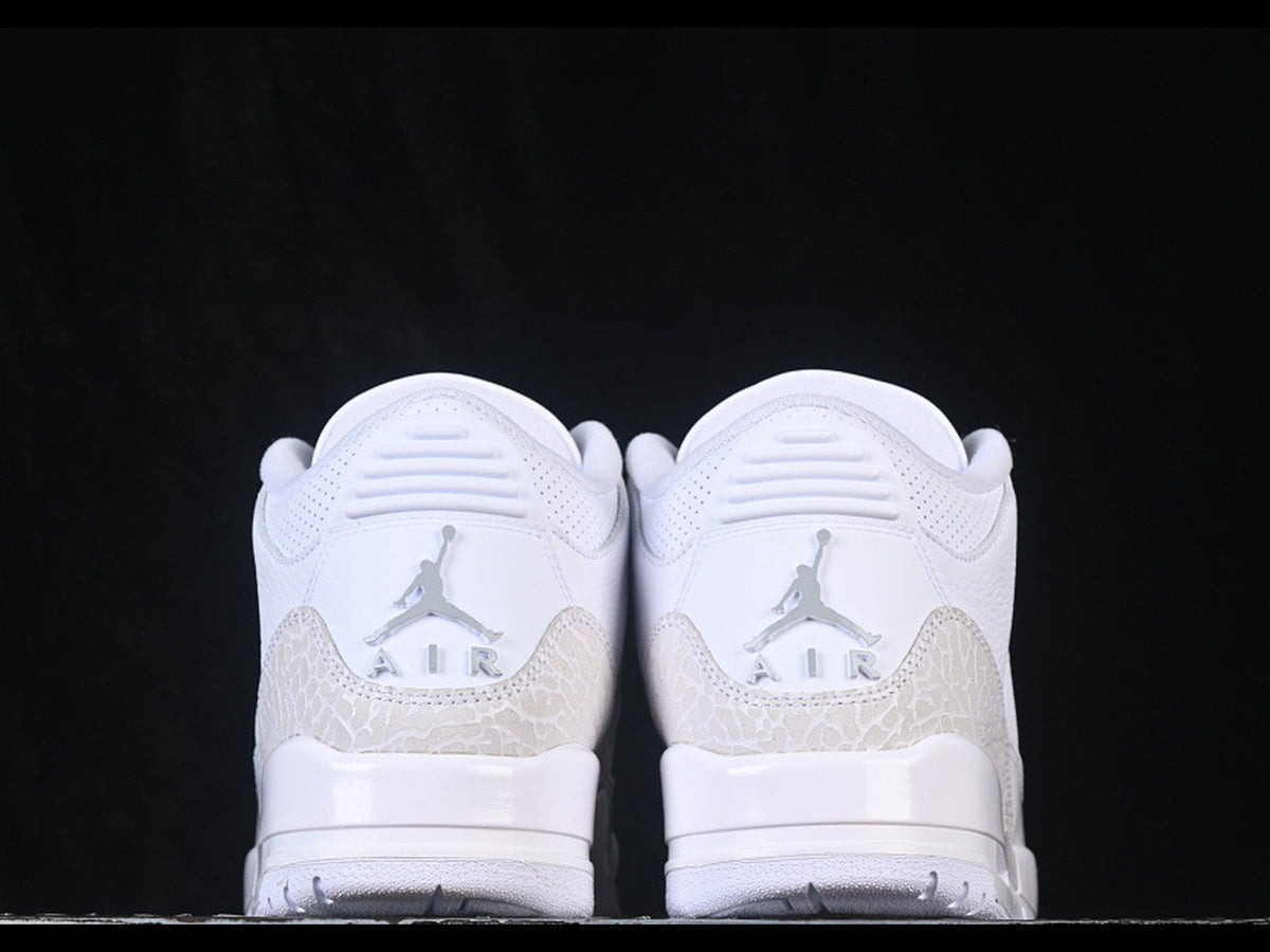 Jordan 3 Retro White/White/Metallic Silver