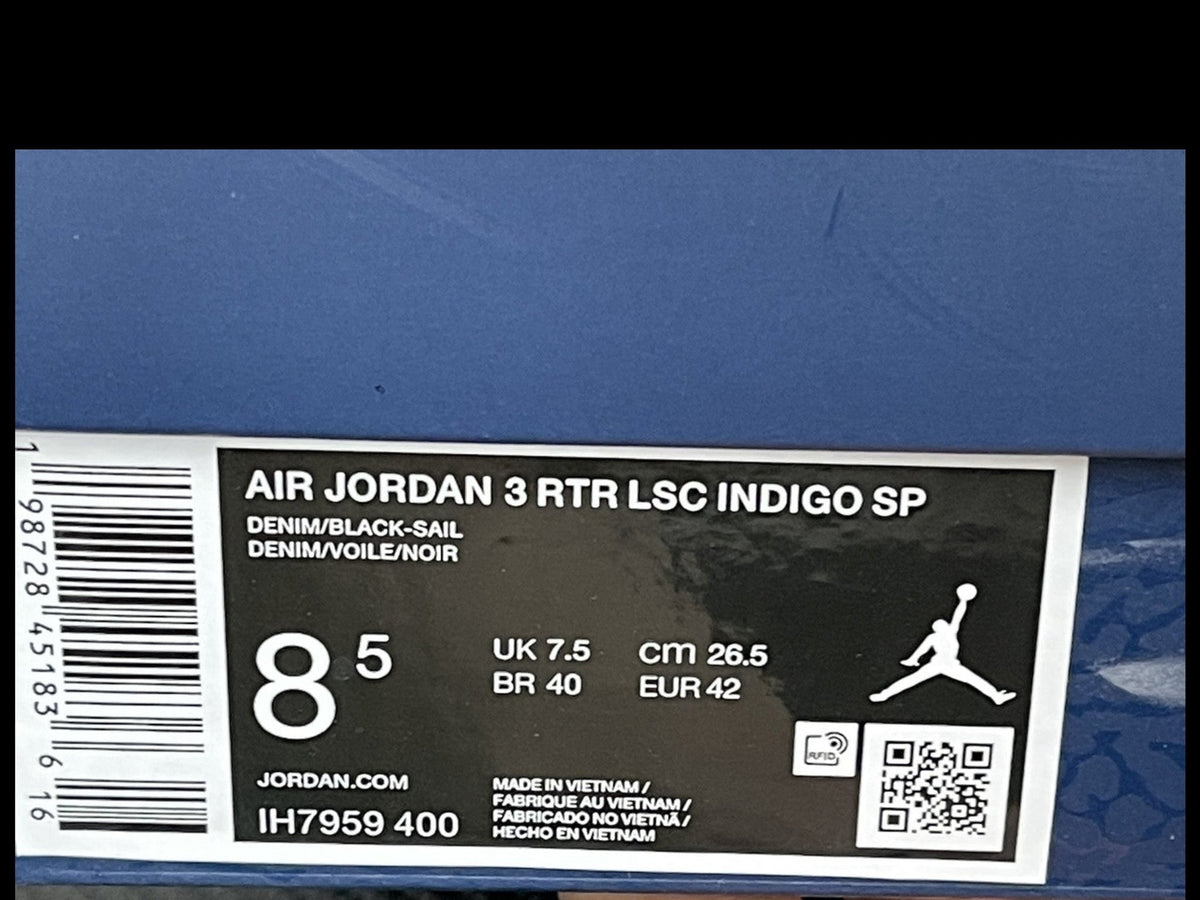 Air Jordan 3 RTR LSC Indigo SP