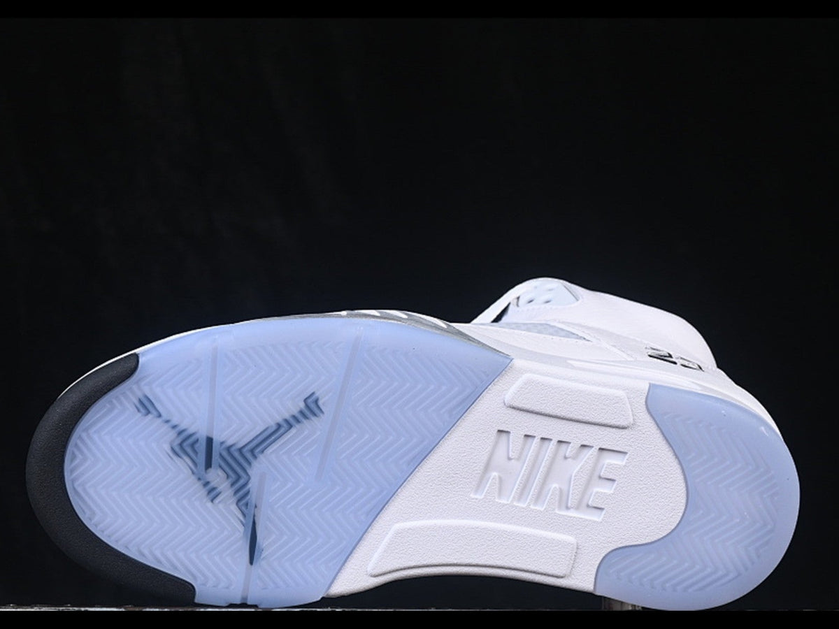 Jordan 5 Retro White/Metallic Silver/Black