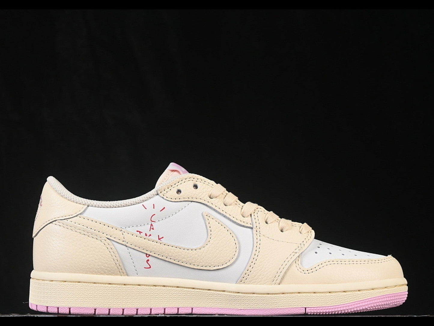 Travis Scott AJ1 Retro Low OG 'Muslin Shy Pink'