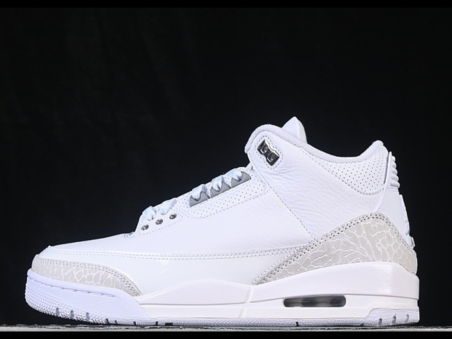 Jordan 3 Retro White/White/Metallic Silver