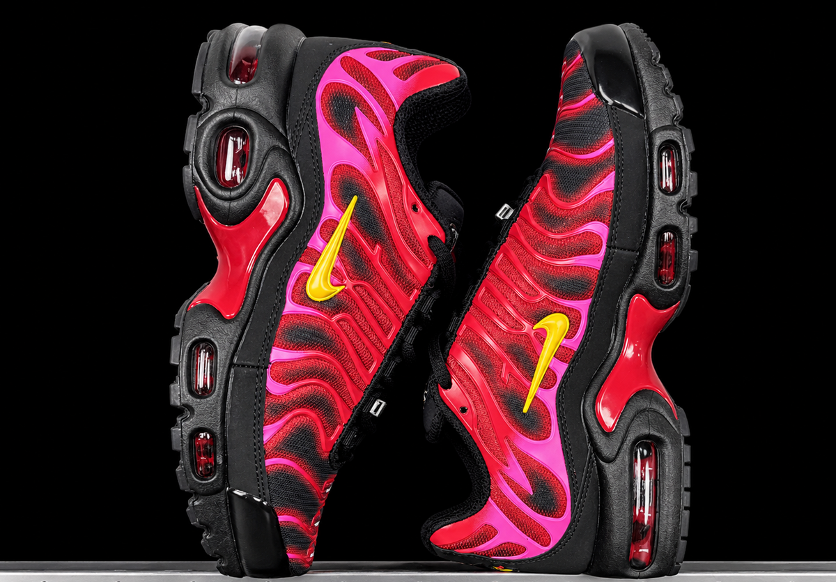 Supreme x Nike Air Max Plus TN University Red Fire Pink