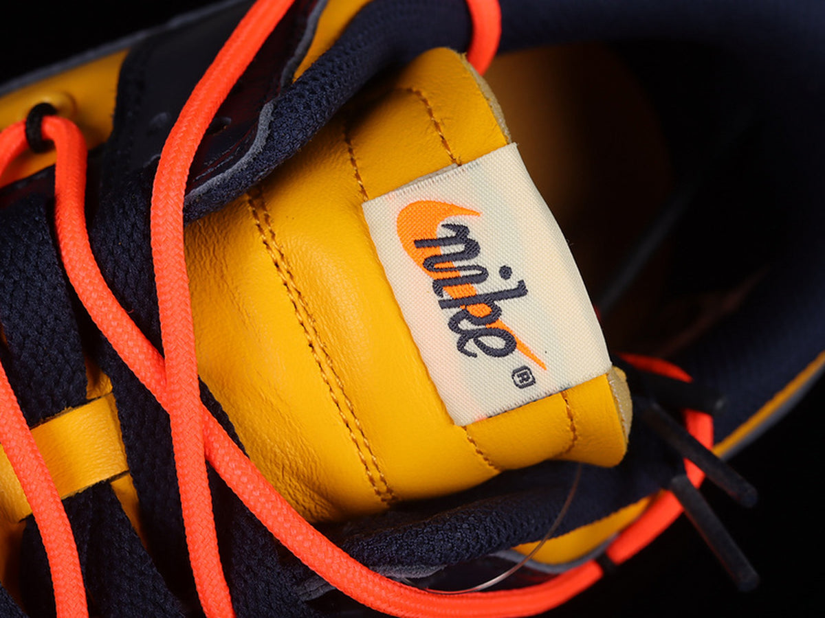 Off-White x Nike Dunk Low "University Gold / Michigan"