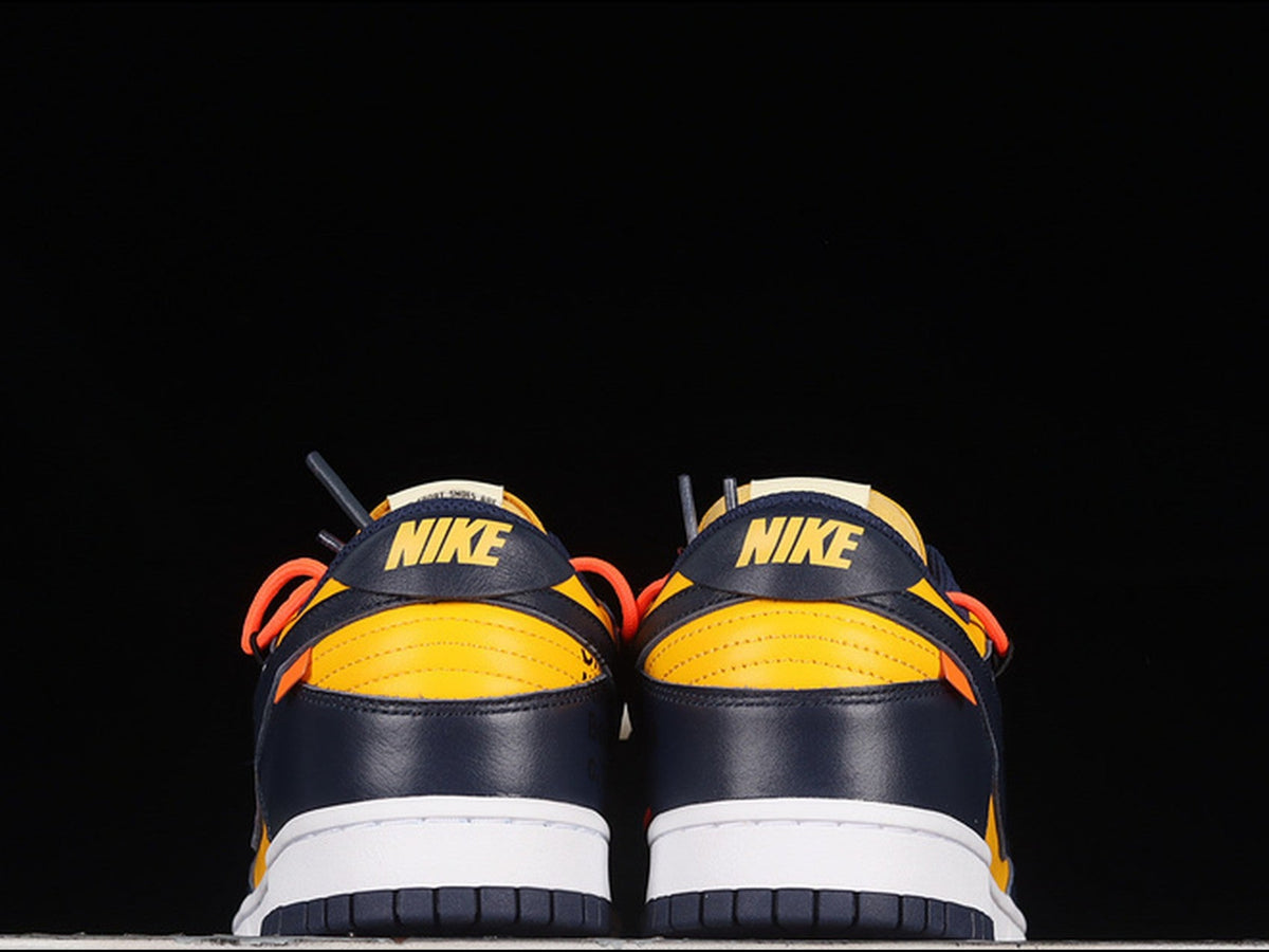 Off-White x Nike Dunk Low "University Gold / Michigan"