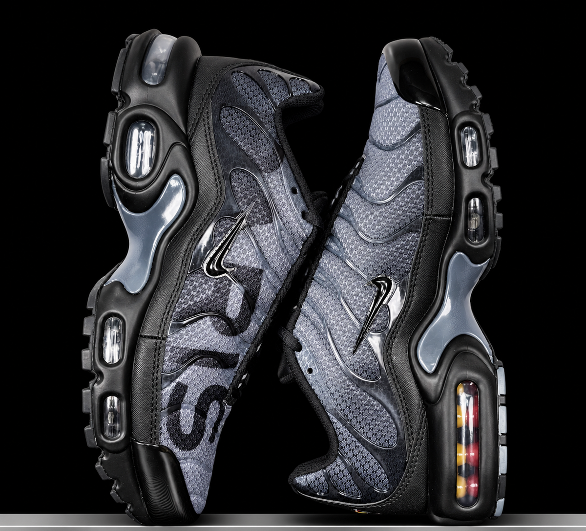 PSG Nike Air Max Plus Premium Black Particle Grey