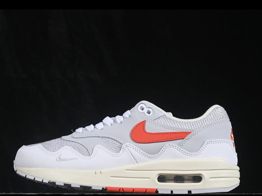 Patta x Nike Air Max 1 Waves White Hyper Crimson